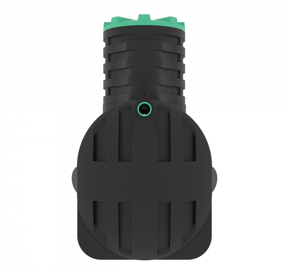 Септик переливной Мультпласт Термит Профи+ 2.5 S 2500 л. горизонтальный / 1000 л. в сутки / 5 чел. / самотечный сброс (2220x1220x2140см;116кг;черный) - арт.555455