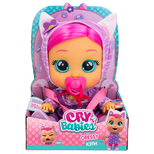 Кукла Cry Babies Dressy Кэти интерактивная плачущая 40889