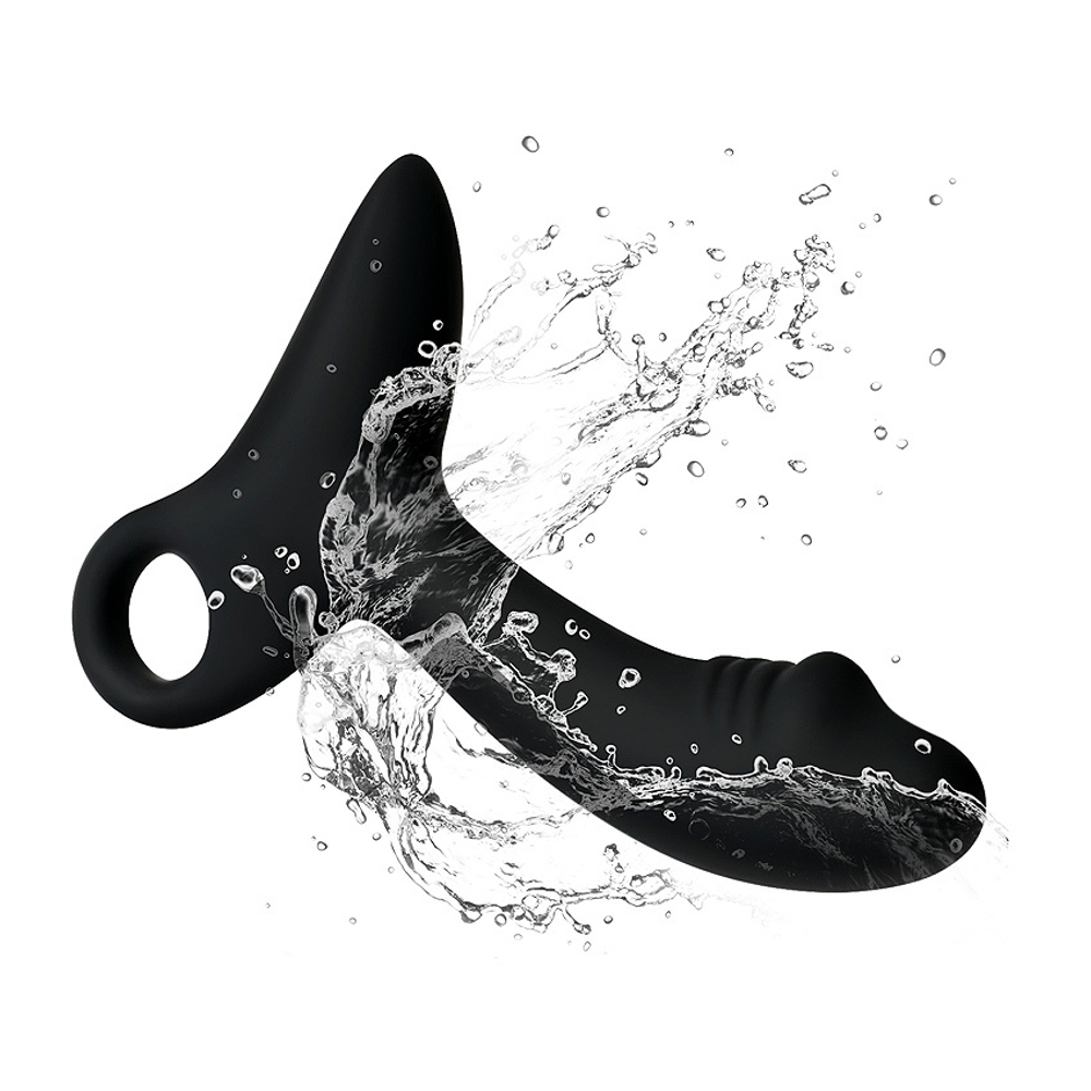 Вибромассажер простаты Spartacus 10 режимов черный 10,5 см