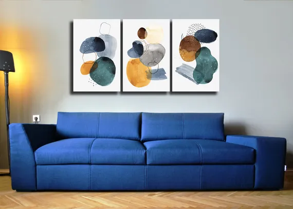 Модульная картина "Абстрактная акварель"