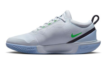 Мужские кроссовки теннисные Nike Zoom Court Pro Clay - football grey/green strike/gridiron