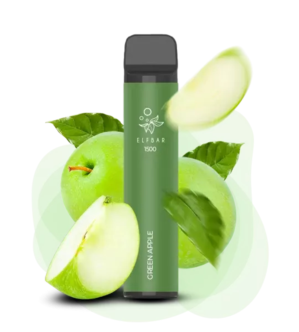 Elf Bar 1500 - Green Apple (5% nic)