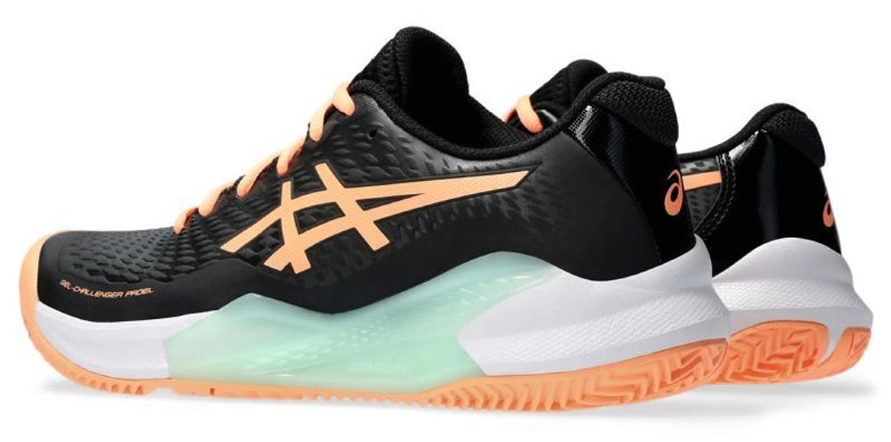 Женские кроссовки для Падел Asics Gel-Challenger 14 Padel - black/bright sunstone