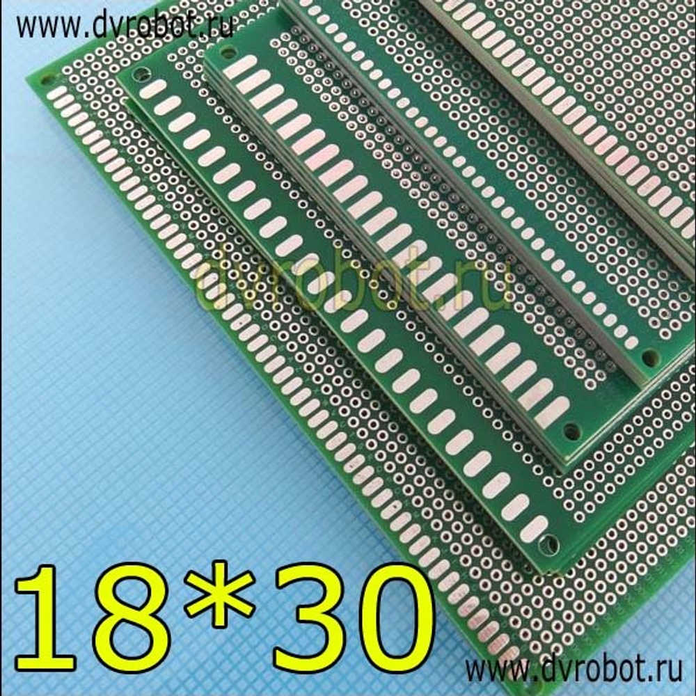 Двухсторонняя плата 18х30 см - Зеленая