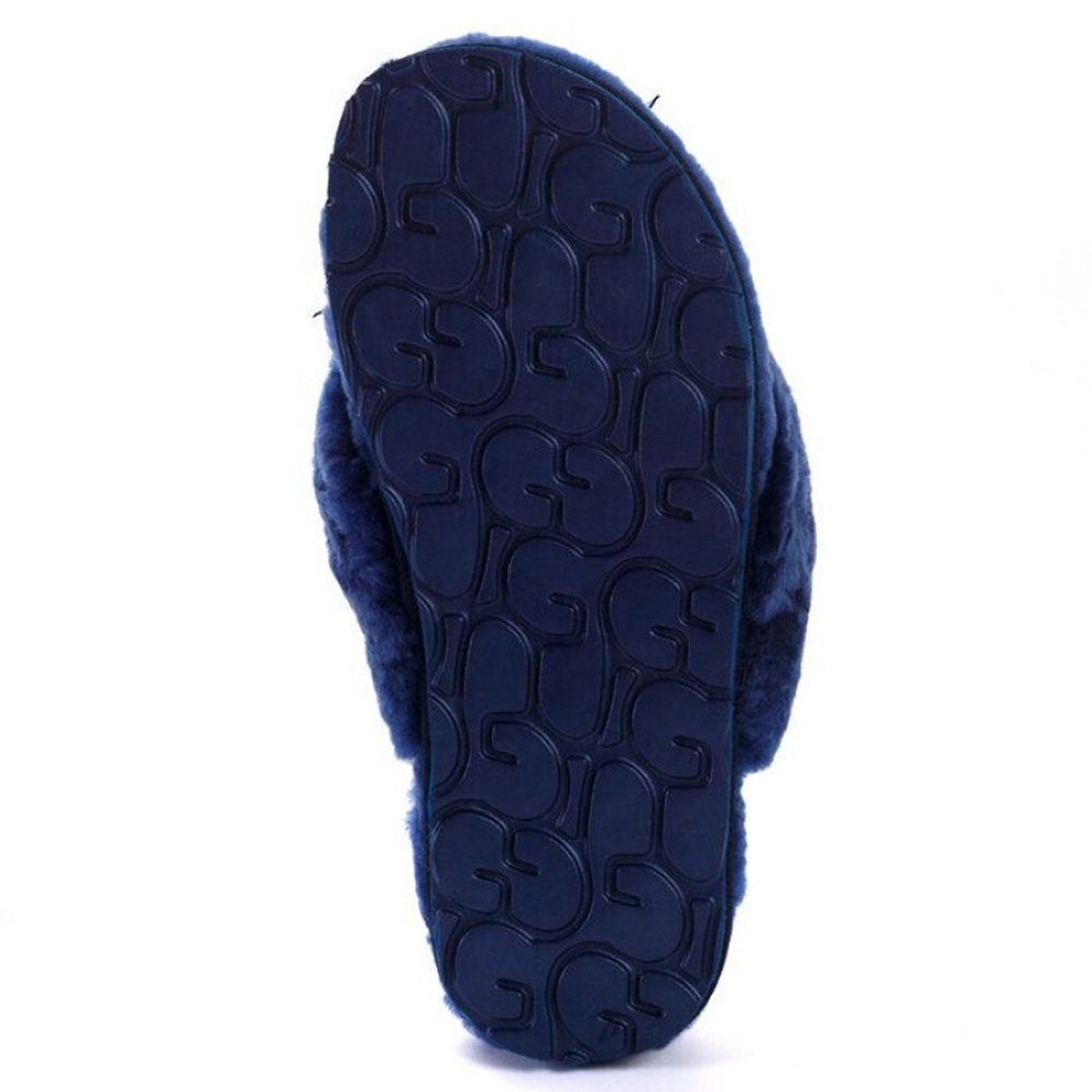 Ugg Fluff Flip Flop II — Navy blue
