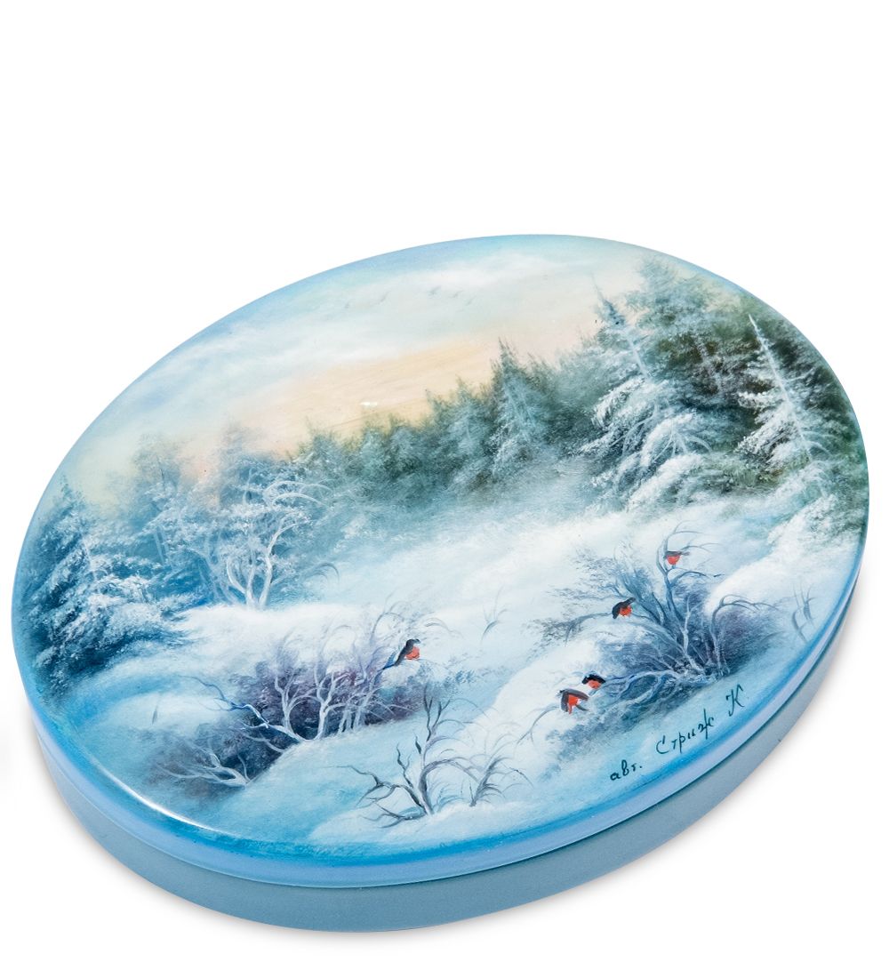 Народные промыслы ШК-20/58 Шкатулка «Зима» исп. Стриж К