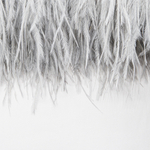 Страусиные перья на ленте, оттенок "Серый"