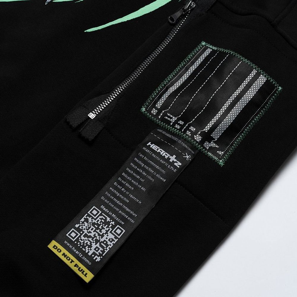 Худи Heartz «Grime» Black Hoodie