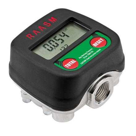 Цифровой счетчик литров для масла 35 л/мин, подключение F/F 1/2", ECODORA (Италия)