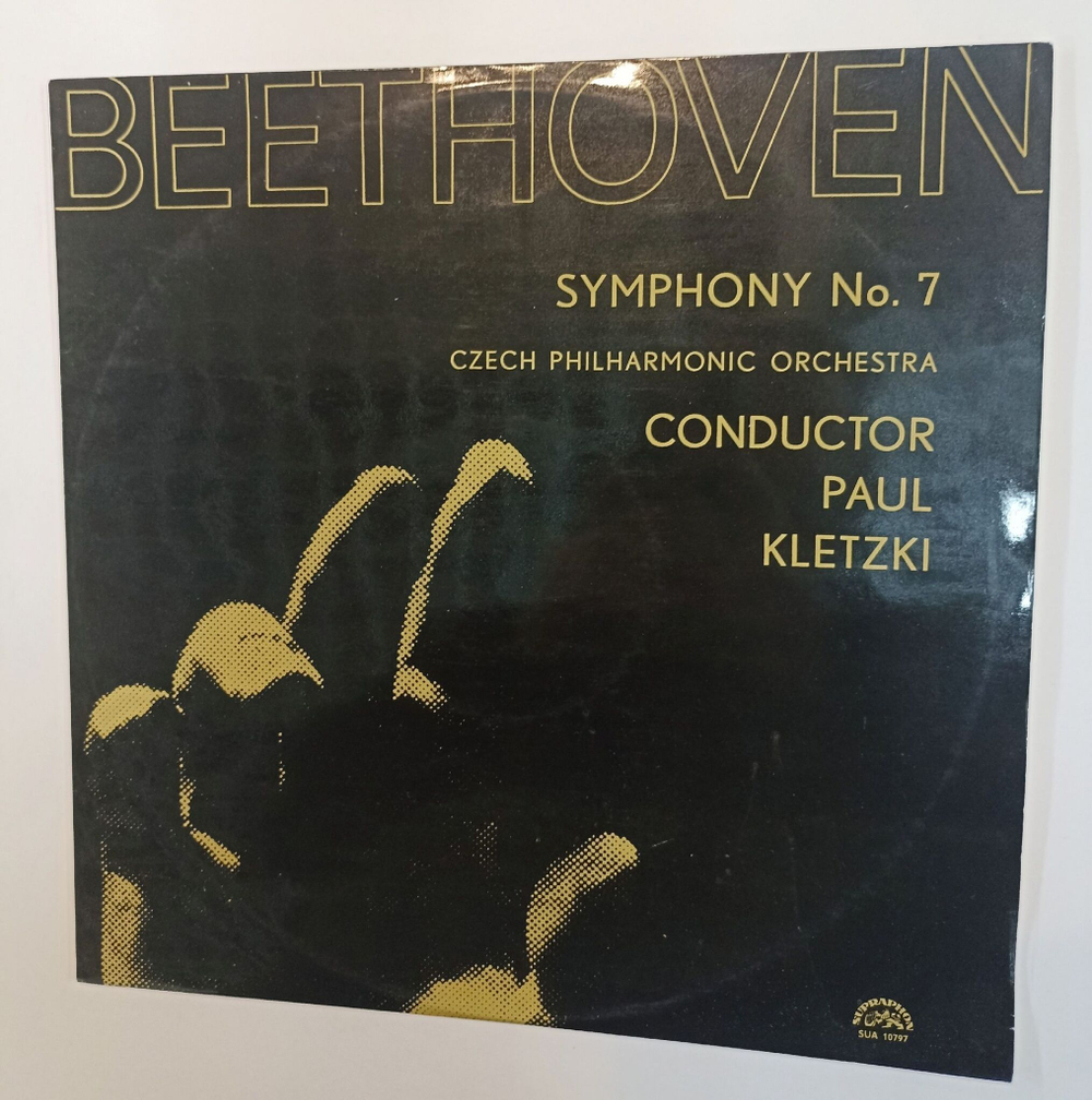 Винтажная виниловая пластинка LP Beethoven Бетховен, Czech Philharmonic Orchestra, Conductor Paul Kletzki  Symphony No. 7 Симфония № 7 (Чехословакия 1977)