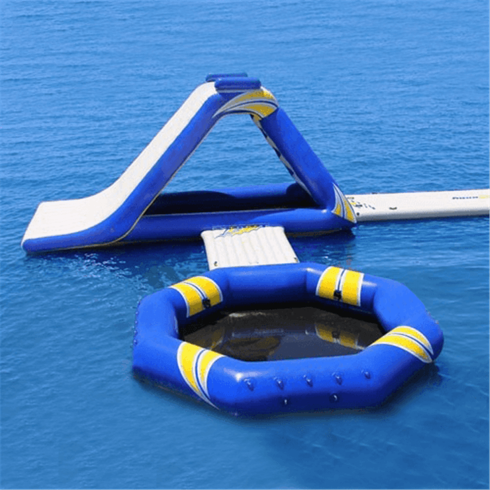 Надувной аквапарк на воде «Простое удовольствие» 12×7,7×3 м