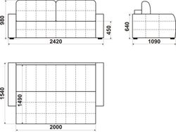 Диван "Санрайз", Новый Век, г.Екатеринбург