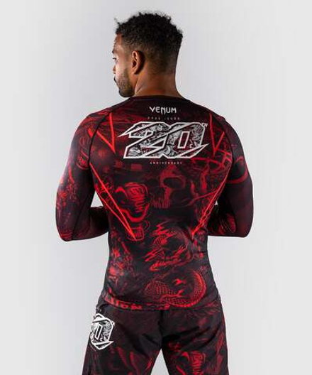 Рашгард Venum 20th Anniversary Black/Red L/S