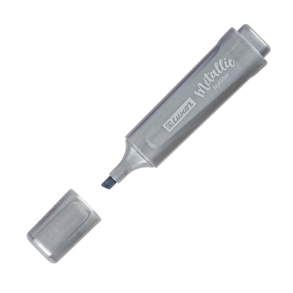 Текстовыделитель серебро, 1-5мм &quot;Textliter Metallic&quot; (Luxor)