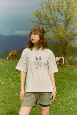 Футболка Called a Garment Mickey T-Shirt "Beige"