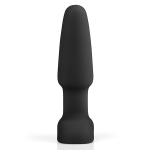 Черная анальная пробка с эффектом римминга 15см b-Vibe Rimming Remote Control Plug black BV-001-BLK
