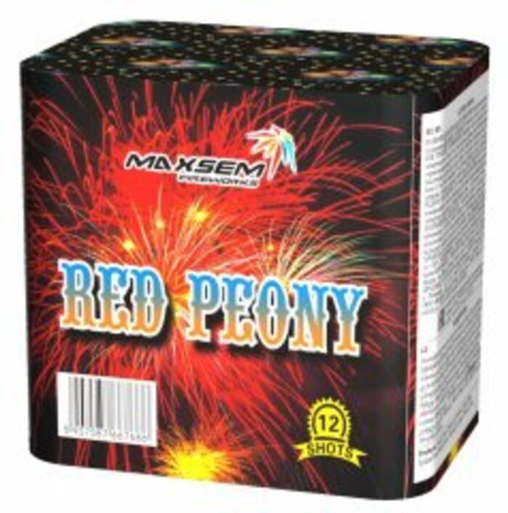Батарея салютов "RED PEONY"  12 залпов * 1"