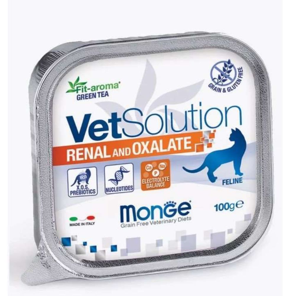 Monge VetSolution Cat Renal and Oxalate влажная диета для кошек Ренал и Оксалат 100 г