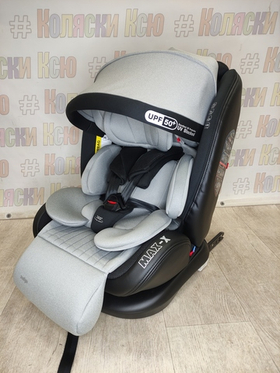Автокресло детское Indigo Max-x ISOFIX группа 0/1/2/3 (0-36) серый