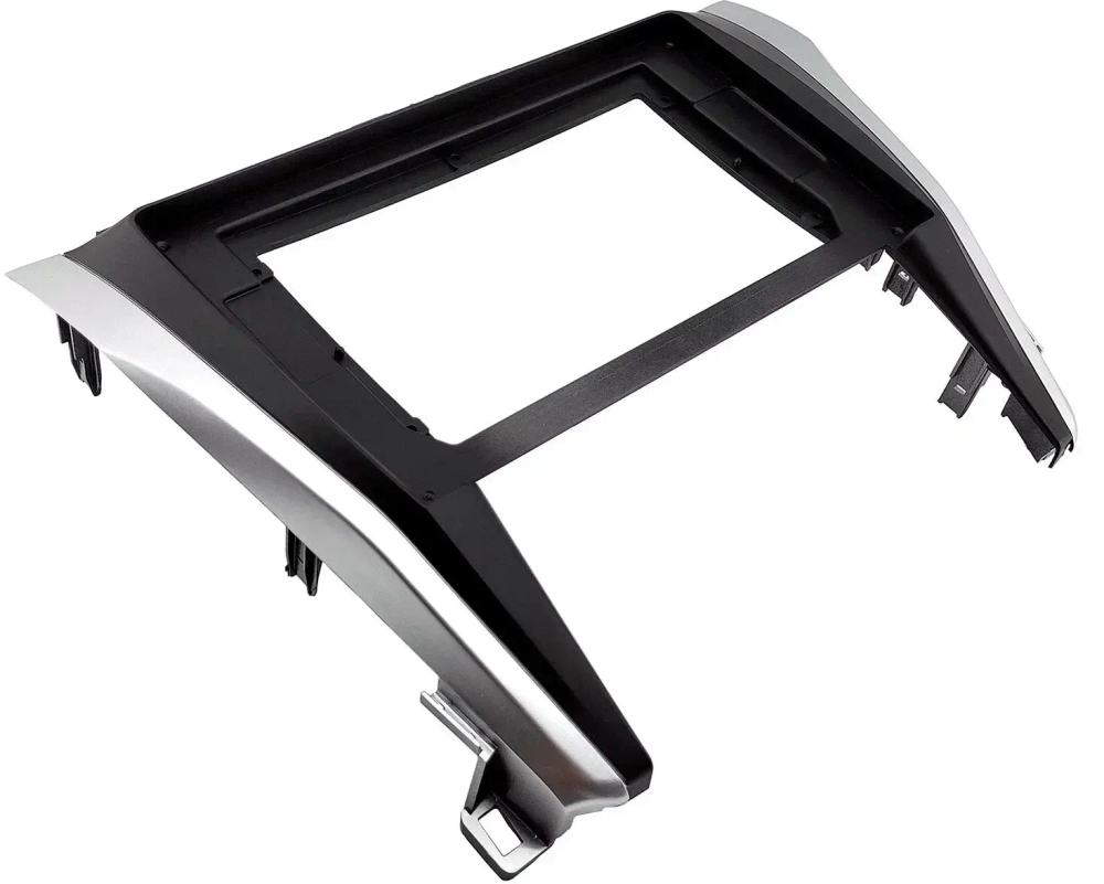 Магнитола для Toyota Camry 55 2014-2018 (рамка серебристо-черная 10) - FarCar монитор 12.3" 2K QLED на Android 14, TS10, CarPlay, 4G SIM-слот