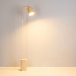 Светильник SP-MASON-FLOOR-R143-6W Warm3200-MIX (BG, 120 deg, 230V) (Arlight, IP20, Травертин, 5 лет) 060782