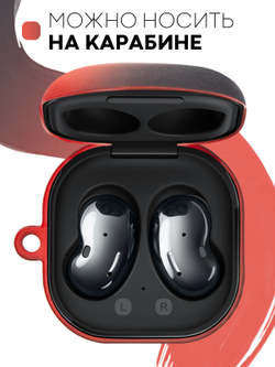 Чехол КАРТОФАН для Samsung Galaxy Buds 2;Samsung Galaxy Buds Live;Samsung Galaxy Buds Pro оптом (арт. SS-BUDS-LIVE-G-BLACK-RED)