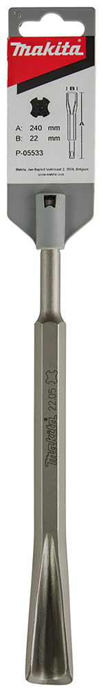Долото желобчатое 250 мм, SDS-PLUS Makita P-05533 SDS-PLUS Желобчатое 250 мм