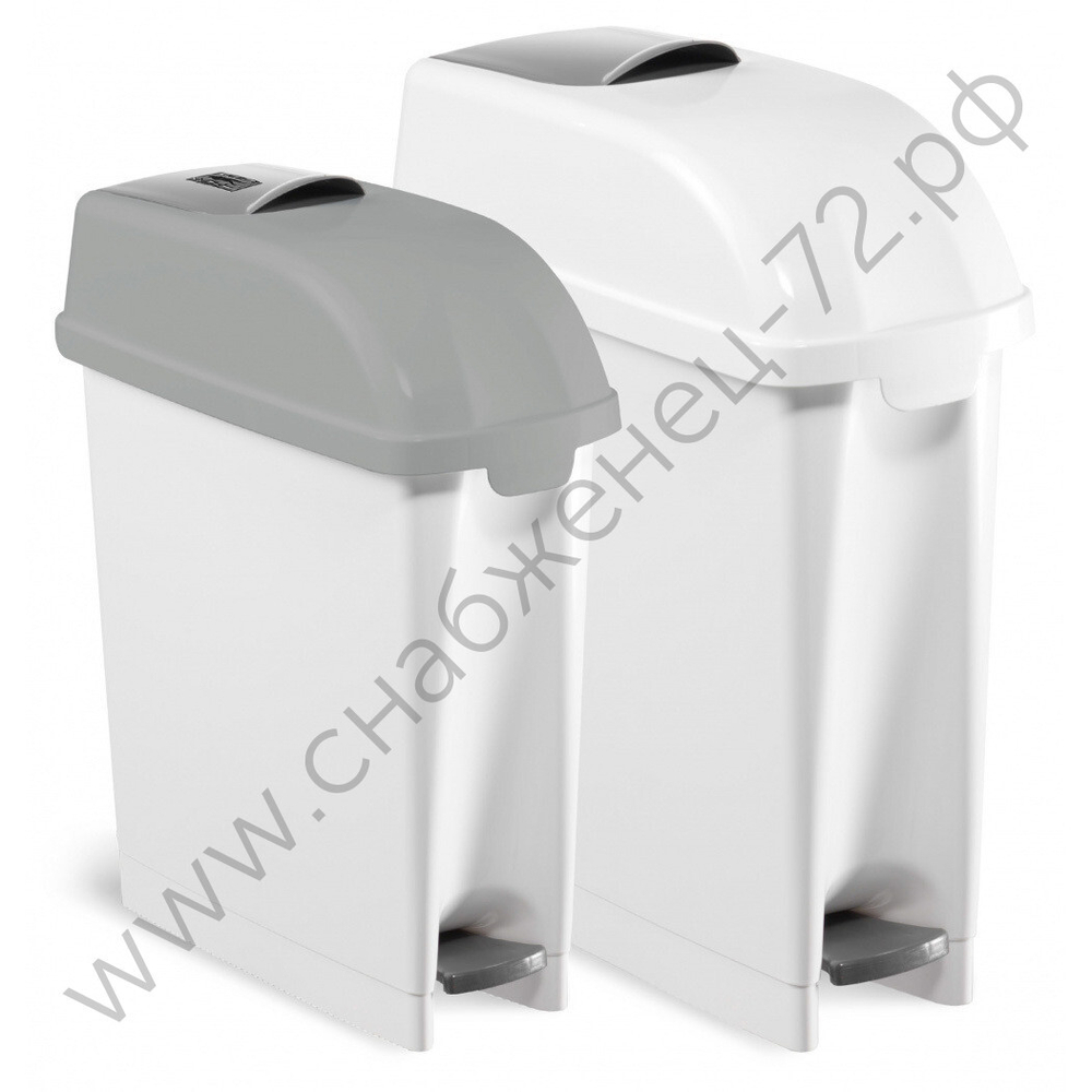 Контейнер Filmop Desy с педалью и креплением для установки на стену (белый, 17 литров)