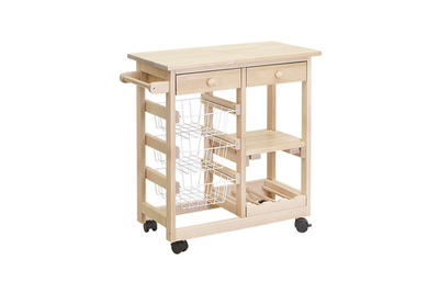 Стол сервировочный с бутылочницей  (лак бесцветный)