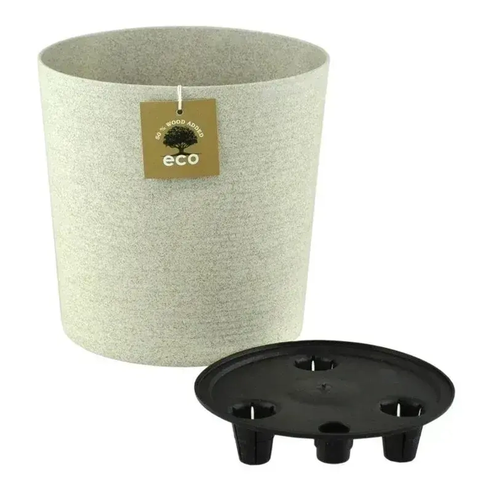 Горшок цветочныйКонус Эко 5,2 л слоновая кость