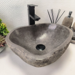 Раковина из речного камня RS-63884 (42*35*15) 0120