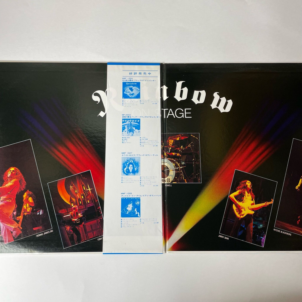 Винтажная виниловая пластинка LP Rainbow On Stage (Japan 1977) (Obi) Mistreated