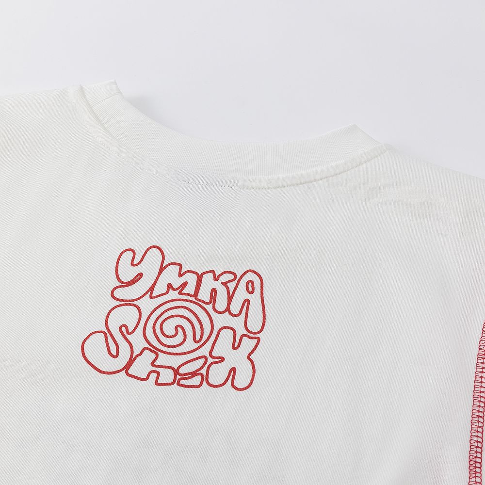 Майка Ymkashix face flower белая