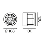 Уличный настенный светильник Outdoor O011WL-L6B