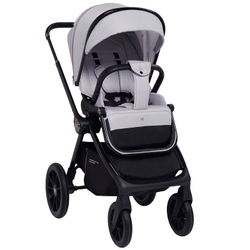 Детская коляска Sweet Baby Vento Black 3 в 1 Grey