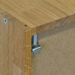 Кухня Валенсия 220 см со столешницей (7 модулей) / белый ЛДСП, массив дуба