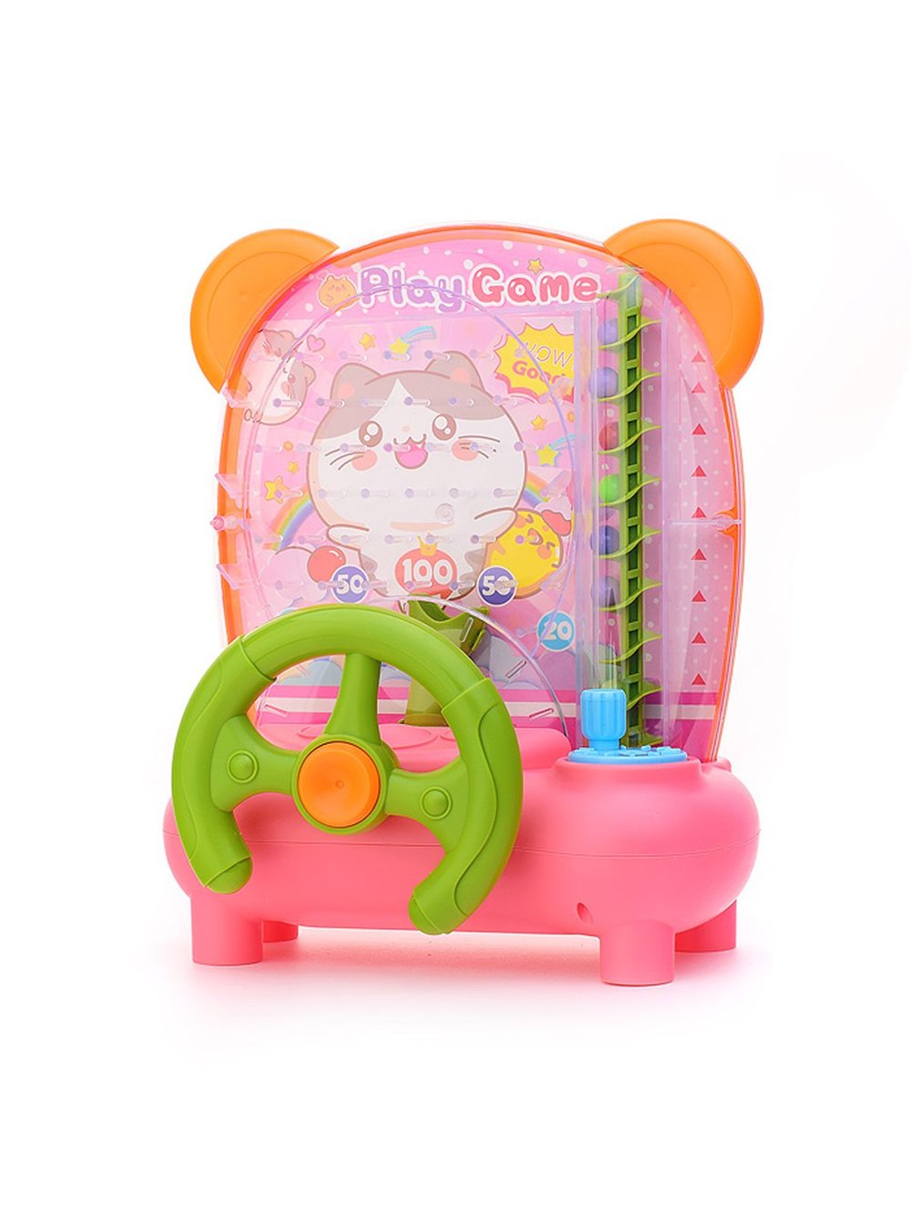 Развивающий модуль с шариками для детей розовый (BW018)