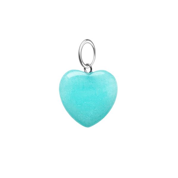 Подвеска Сердце из камня 20 мм