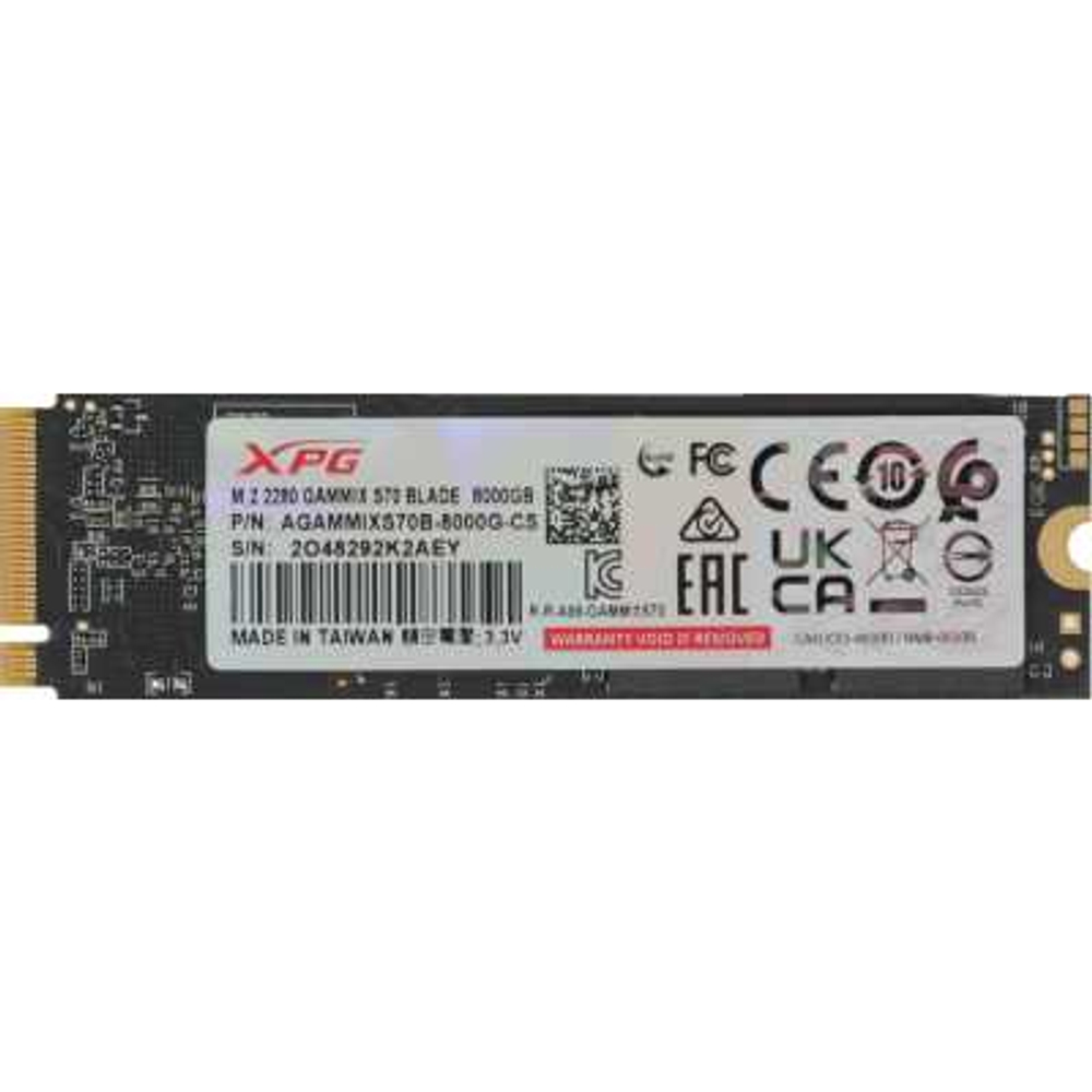 SSD диск ADATA XPG Gammix S70 Blade 8Tb AGammixS70B-8000G-CS