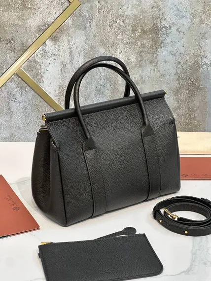 Сумка Loro Piana Loom L25 из зернистой кожи