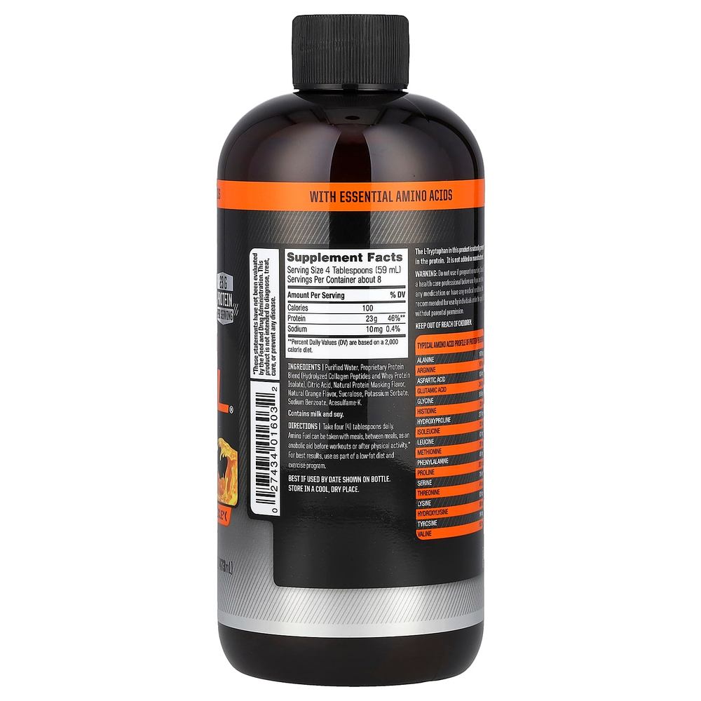 Twinlab, Amino Fuel, Orange Rush, 473 мл (16 жидк. унц.)