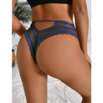 Трусики танга Ladies, синие, 3XL-4XL