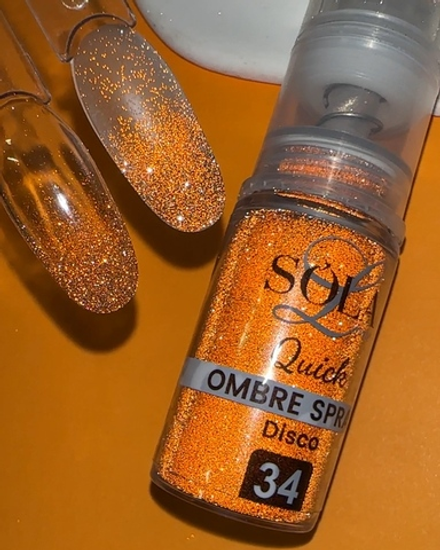 Sola Quick Ombre Dry Spray 34 Disco - Сухой Спрей-омбре для градиента, 10мл