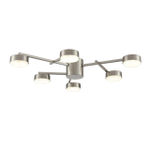 8115/6C COMFI LN26 248 никель, металл Люстра потолочная LED GX53 6*7W 220V DABRA