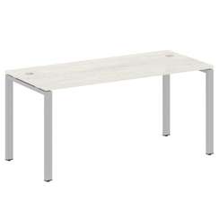 Metal System Стол письменный на П-образном м/к БП.СП-4 Дуб Наварра/Металл Серый 1600*720*750