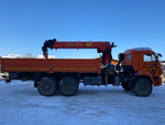 Кран центр "КАМАЗ" 659100 на шасси КамАЗ 43118 6x6 Бортовой с КМУ 659100 (Дизельный, 11,8 л, 300 л.с