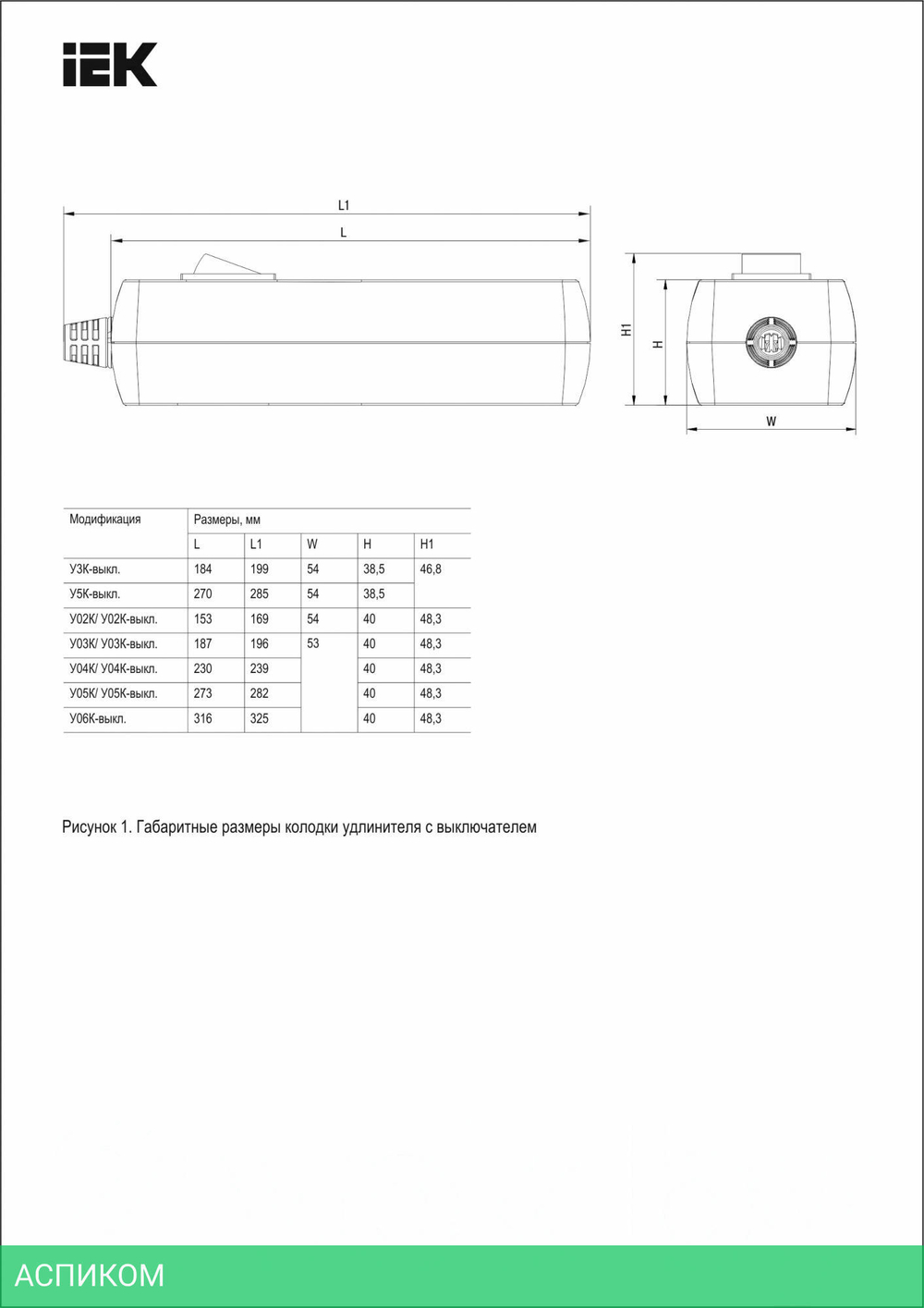 Удлинитель IEK У03К (WYP10-16-03-05-ZK-N)