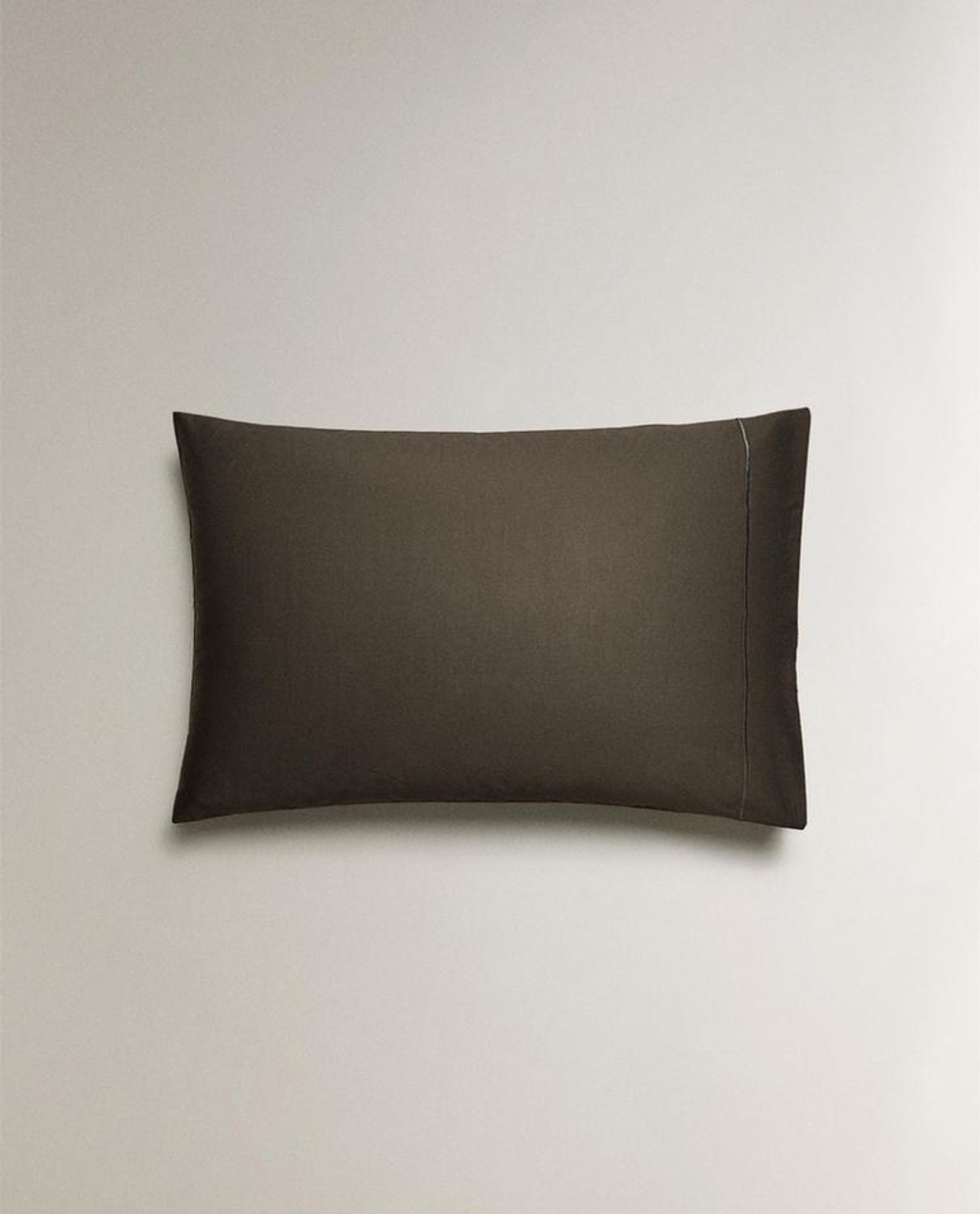 ZARA HOME (300 НИТЕЙ) НАВОЛОЧКА ИЗ ХЛОПКА, ПЕПЕЛЬНЫЙ