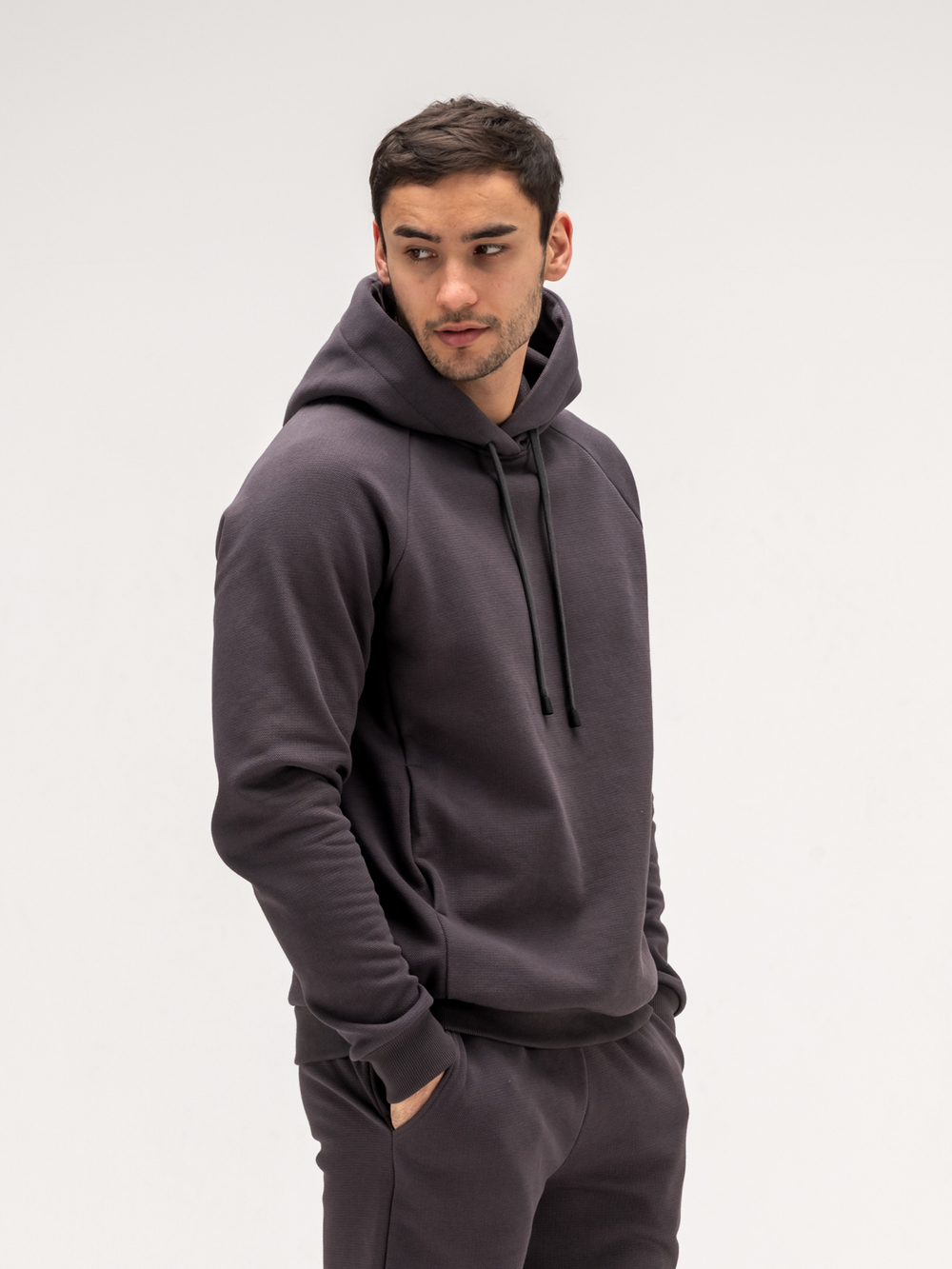 Костюм мужской спортивный теплый. Графит