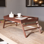 Столик для завтрака в постель, 52х31х24, Lazy Sunday, для ноутбука, поднос, деревянный, для кухни, браун / бейц, Dipriz